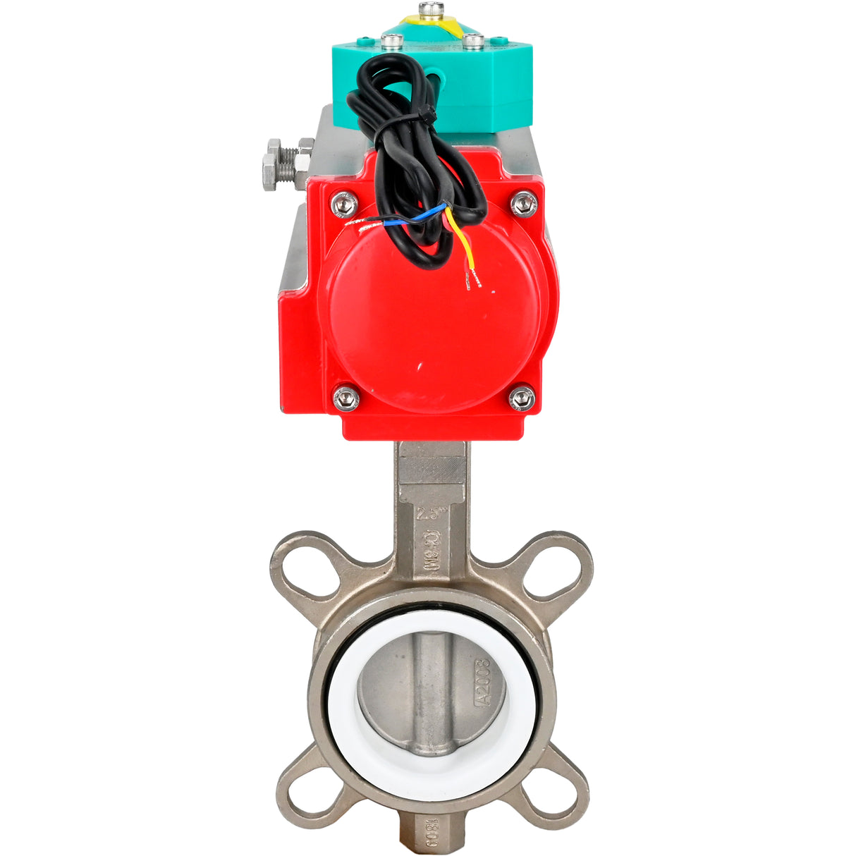 Disc rotary valves Elephant WBV3131P-2W-Fb-H DN50-250 16 bar body - 304 stainless steel, disc - 304 stainless steel, seal - PTFE, with pneumatic drive PA-DA-XXX and ALS200D magnetic switch