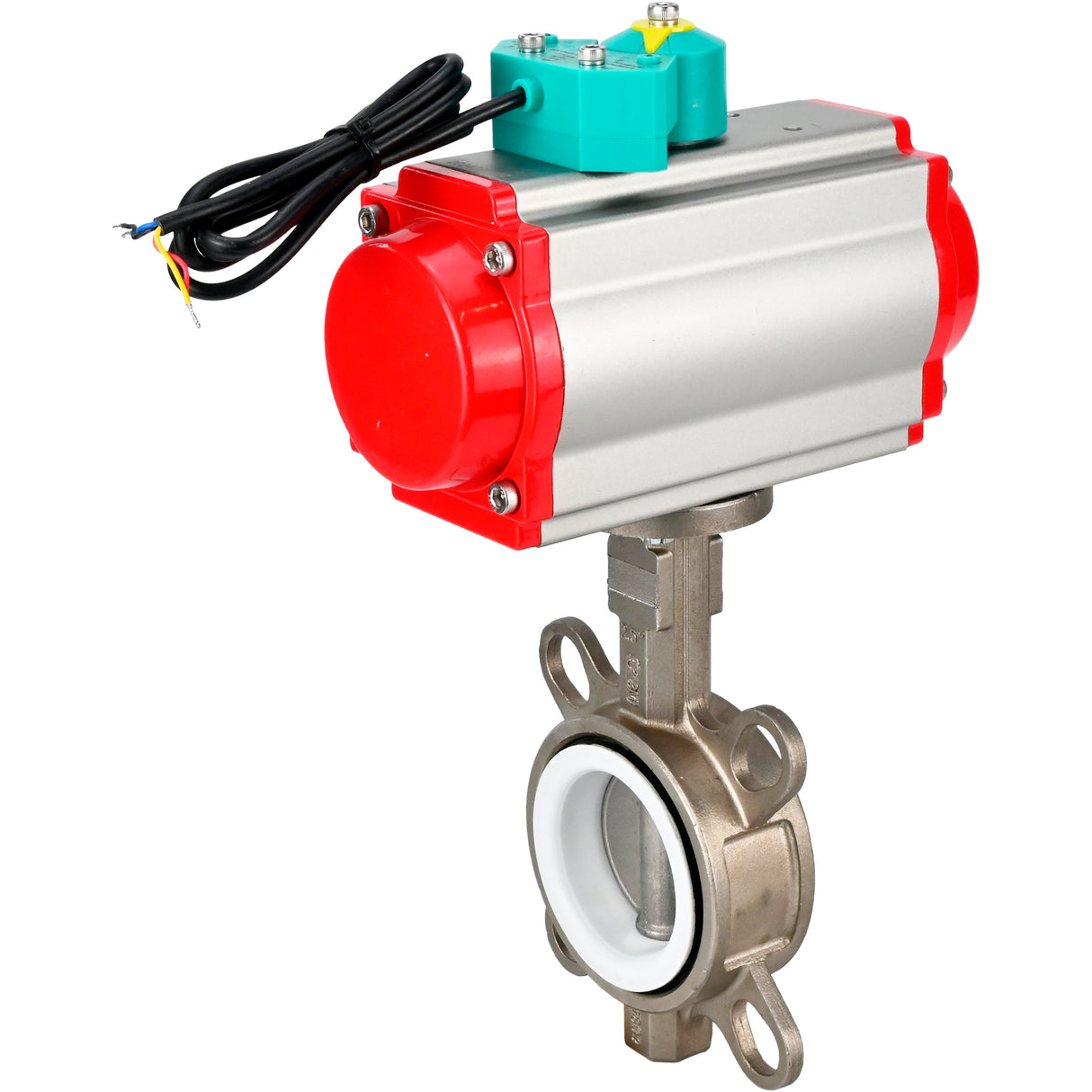 Disc rotary valves Elephant WBV3131P-2W-Fb-H DN50-250 16 bar body - 304 stainless steel, disc - 304 stainless steel, seal - PTFE, with pneumatic drive PA-DA-XXX and ALS200D magnetic switch