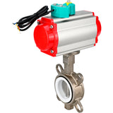 Disc rotary valves Elephant WBV3131P-2W-Fb-H DN50-250 16 bar body - 304 stainless steel, disc - 304 stainless steel, seal - PTFE, with pneumatic drive PA-DA-XXX and ALS200D magnetic switch