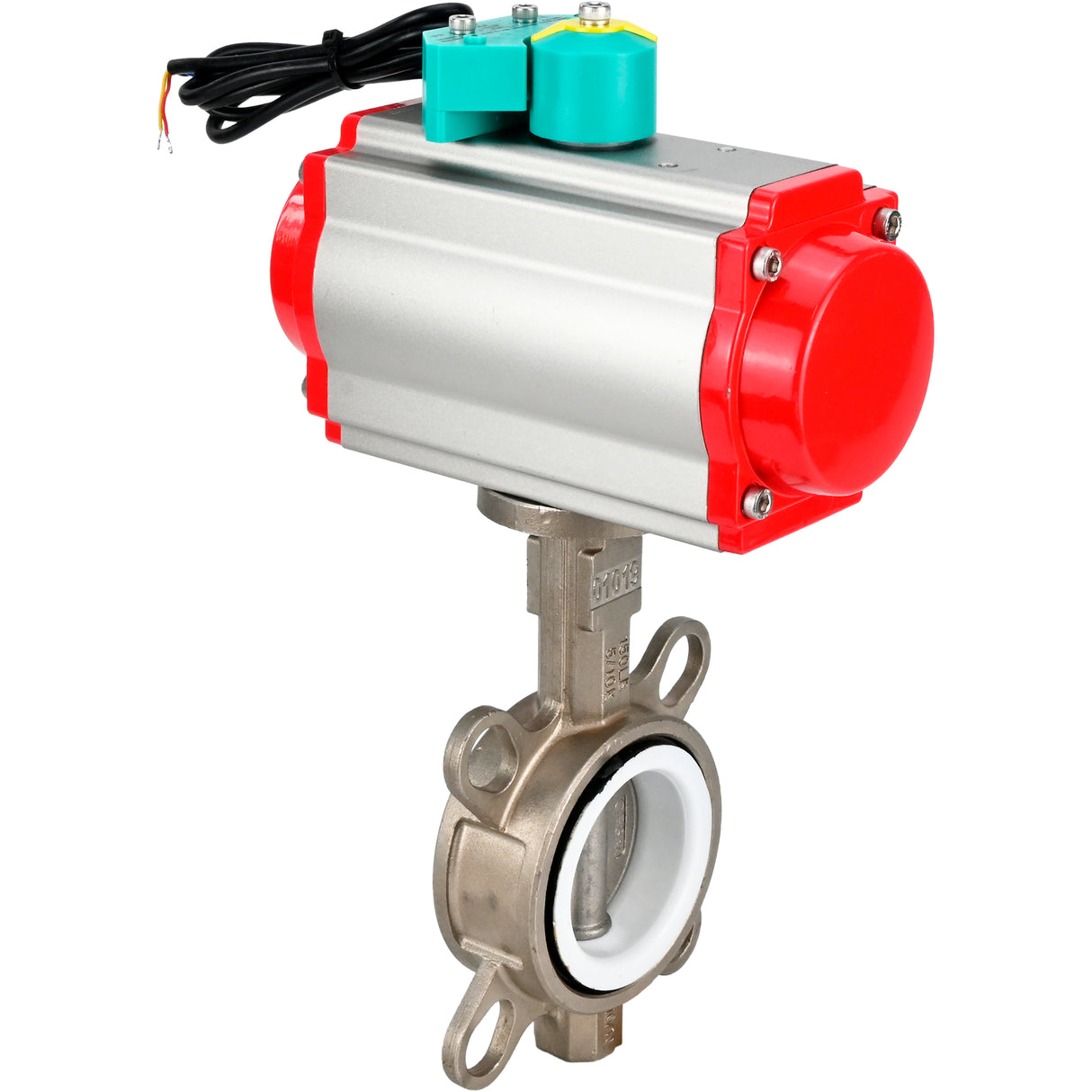 Disc rotary valves Elephant WBV3131P-2W-Fb-H DN50-250 16 bar body - 304 stainless steel, disc - 304 stainless steel, seal - PTFE, with pneumatic drive PA-DA-XXX and ALS200D magnetic switch