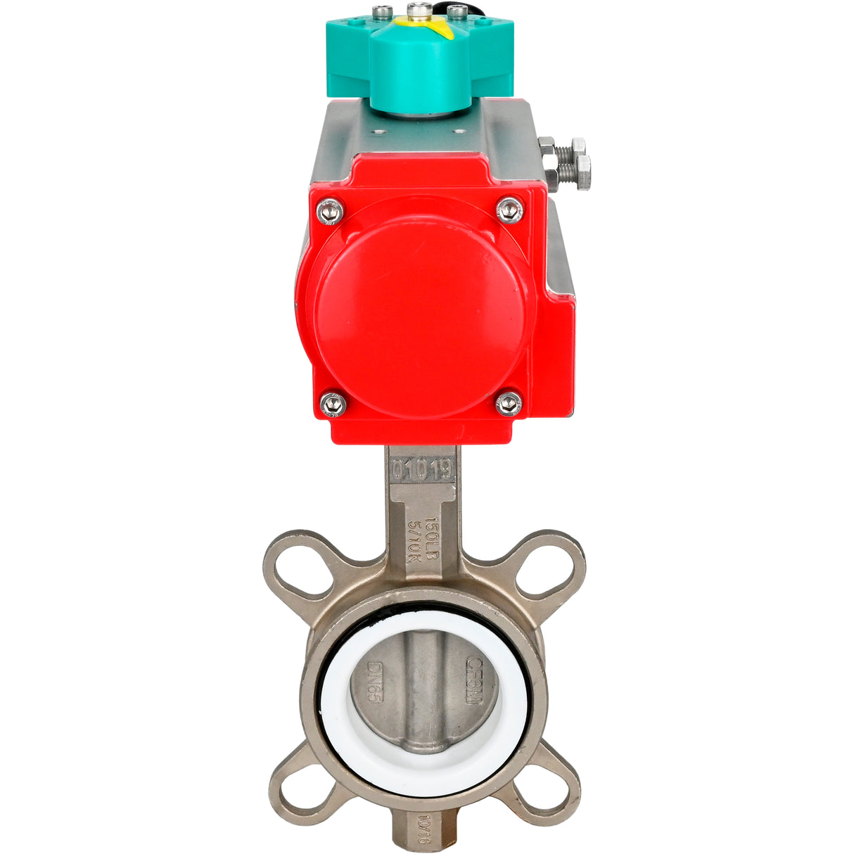 Disc rotary valves Elephant WBV3131P-2W-Fb-H DN50-250 16 bar body - 304 stainless steel, disc - 304 stainless steel, seal - PTFE, with pneumatic drive PA-DA-XXX and ALS200D magnetic switch