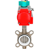 Disc rotary valves Elephant WBV3131P-2W-Fb-H DN50-250 16 bar body - 304 stainless steel, disc - 304 stainless steel, seal - PTFE, with pneumatic drive PA-DA-XXX and ALS200D magnetic switch