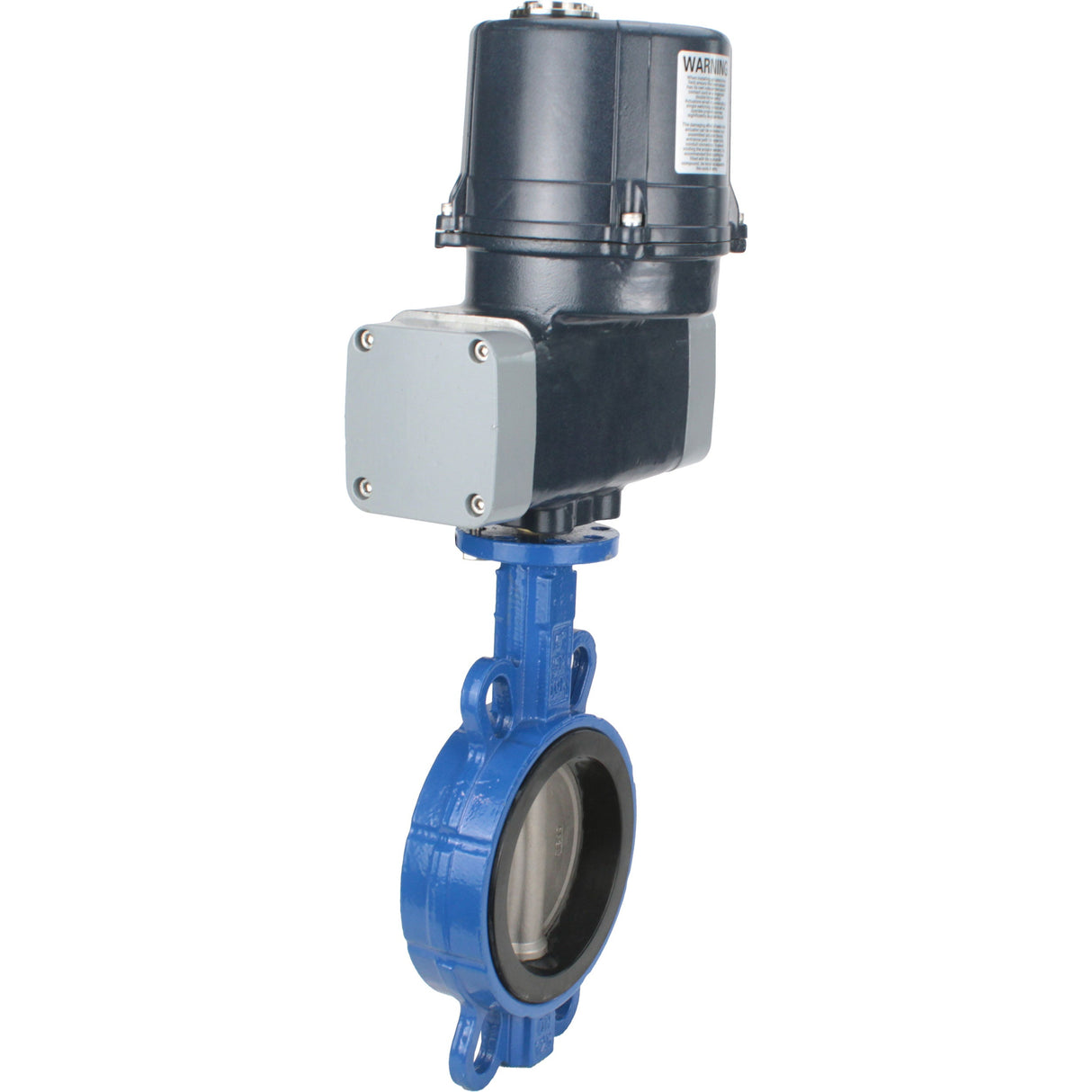 Butterfly valves Elephant WBV3432E-2W-Fb-H interflanged, body - WCB carbon steel, disc - stainless steel 316L, seal - EPDM, with electric quarter turn actuator Elephant QTSA-N-EM-O0-220VAC