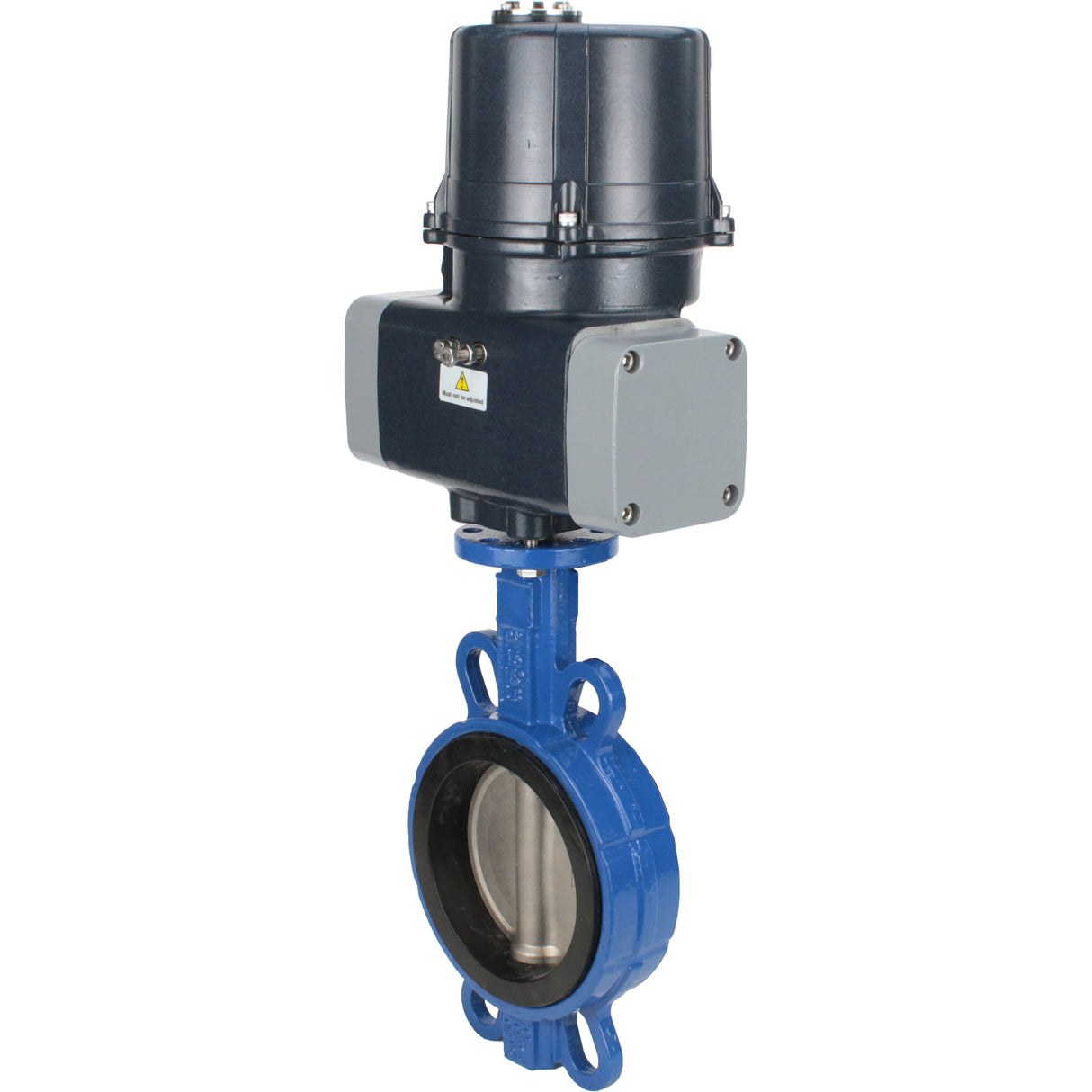 Butterfly valves Elephant WBV3432E-2W-Fb-H interflanged, body - WCB carbon steel, disc - stainless steel 316L, seal - EPDM, with electric quarter turn actuator Elephant QTSA-N-EM-O0-220VAC
