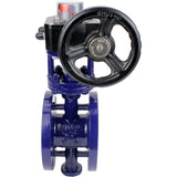 Water Butterfly Valve Elephant WBV3EX-3431M-1W-F-ISO, body material - Carbon steel, disk material - Stainless steel AISI 304, seal - Metal, gearbox HGB RQN