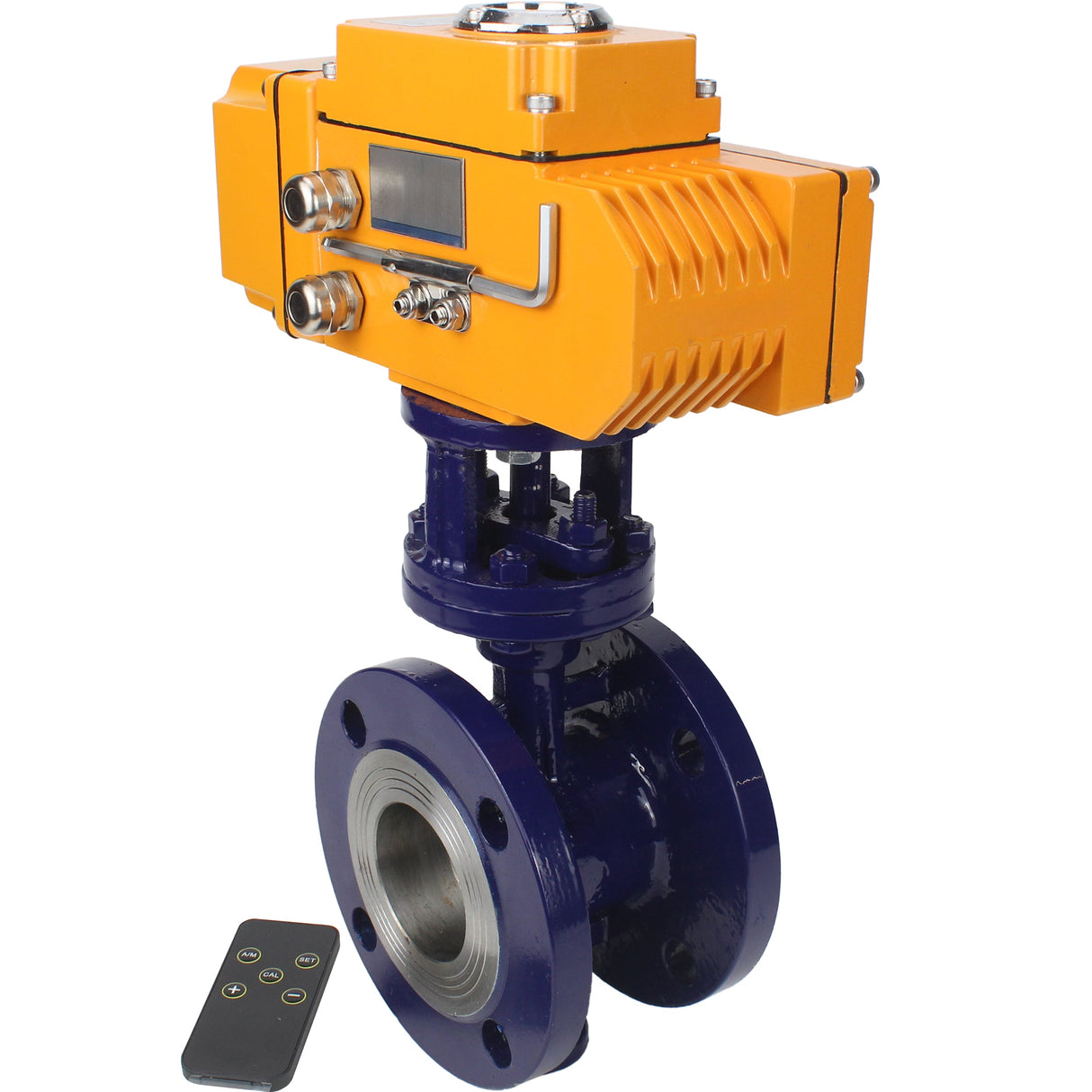 Water Butterfly Valve Elephant WBV3EX-3431M-1W-F-ISO, body material - Carbon steel, disk material - Stainless steel AISI 304, seal - Metal, electric actuator QT-N-хEM-O1 24V