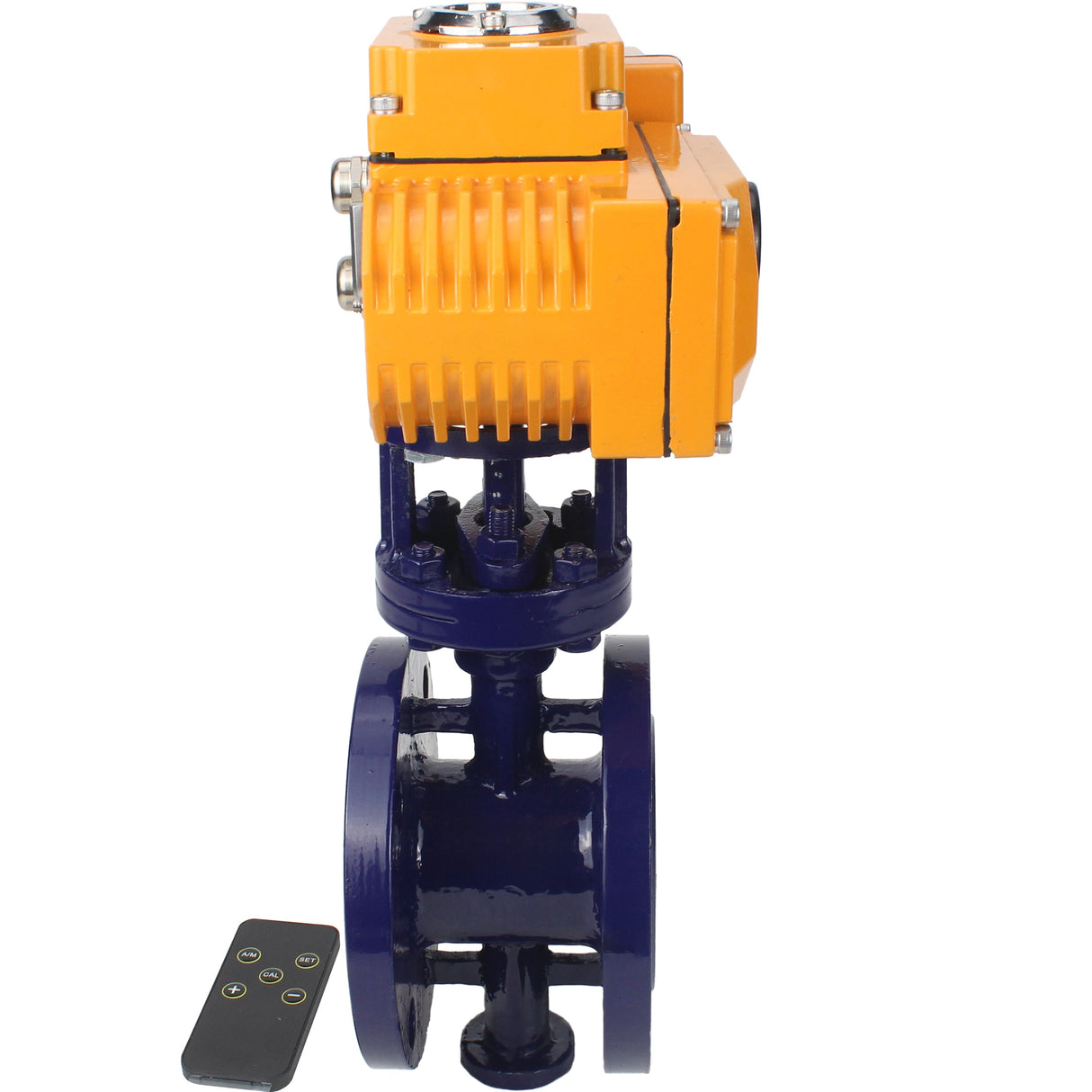 Water Butterfly Valve Elephant WBV3EX-3431M-1W-F-ISO, body material - Carbon steel, disk material - Stainless steel AISI 304, seal - Metal, electric actuator QT-N-хEM-O1 24V