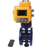 Water Butterfly Valve Elephant WBV3EX-3431M-1W-F-ISO, body material - Carbon steel, disk material - Stainless steel AISI 304, seal - Metal, electric actuator QT-N-хEM-O1 24V