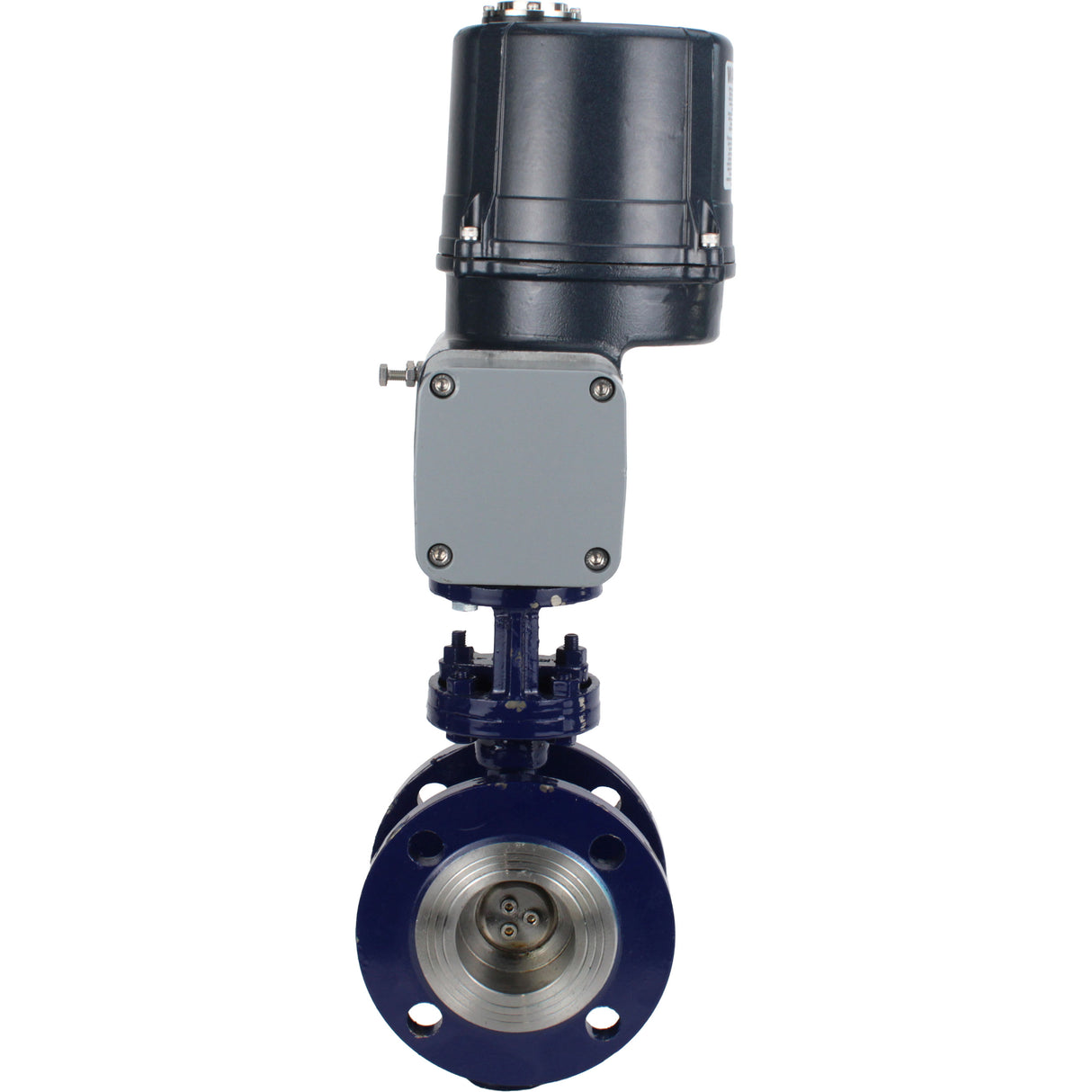 Butterfly valves with triple eccentricity Elephant WBV3EX-3431M-1W-F-ISO flanged, body - carbon steel WCB, disc - stainless steel 304, seal - METAL, with electric quarter turn actuator Elephant QTSA-N-EM-O0-220VAC