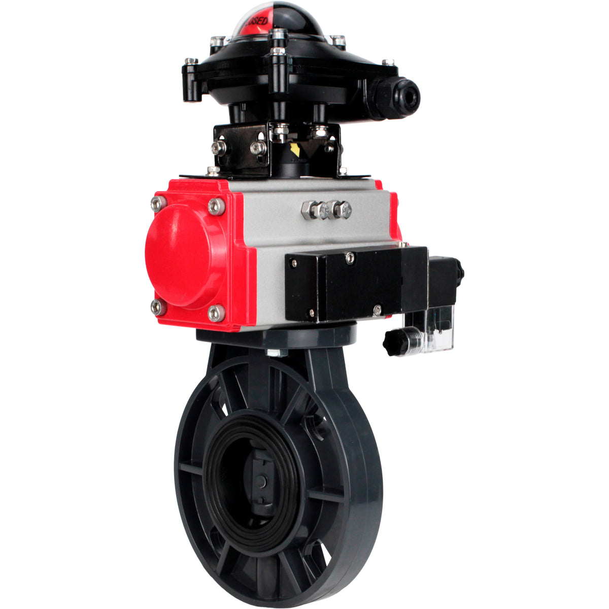 Butterfly valves Elephant WBV4242E-2W-Fb-ISO, body material - UPVC, di ...