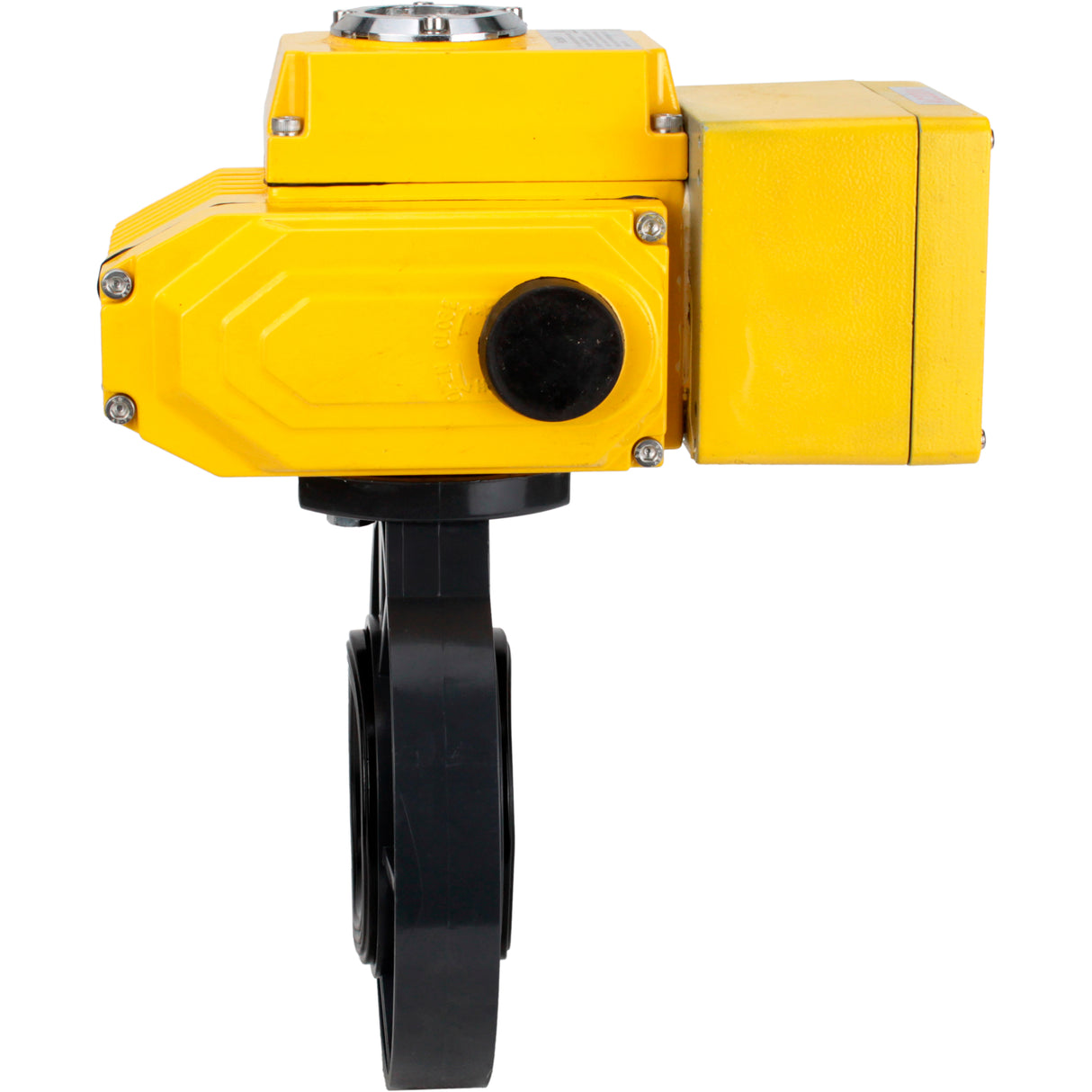 Butterfly valves Elephant WBV4242E-2W-Fb-ISO, body material - UPVC, disc material - UPVC, seal - EPDM, with quarter-turn actuator QT-N-EM-B1-220VAC-U1, feedback sensor and 0-10V input control signal