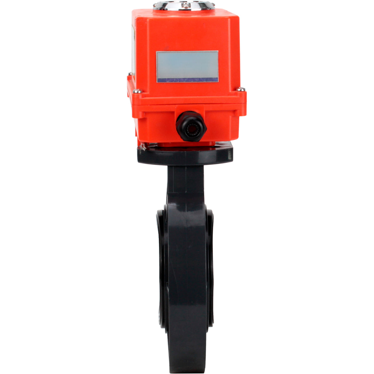 Butterfly valves Elephant WBV4242E-2W-Fb-ISO, body material - UPVC, disc material - UPVC, seal - EPDM, with quarter-turn actuator QT-N-003EM-O1-220VAC-U1 MINI