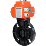 Butterfly valves Elephant WBV4242E-2W-Fb-ISO, body material - UPVC, disc material - UPVC, seal - EPDM, with quarter-turn actuator QT-N-EM-O1-24VDC-U1 24V HARK