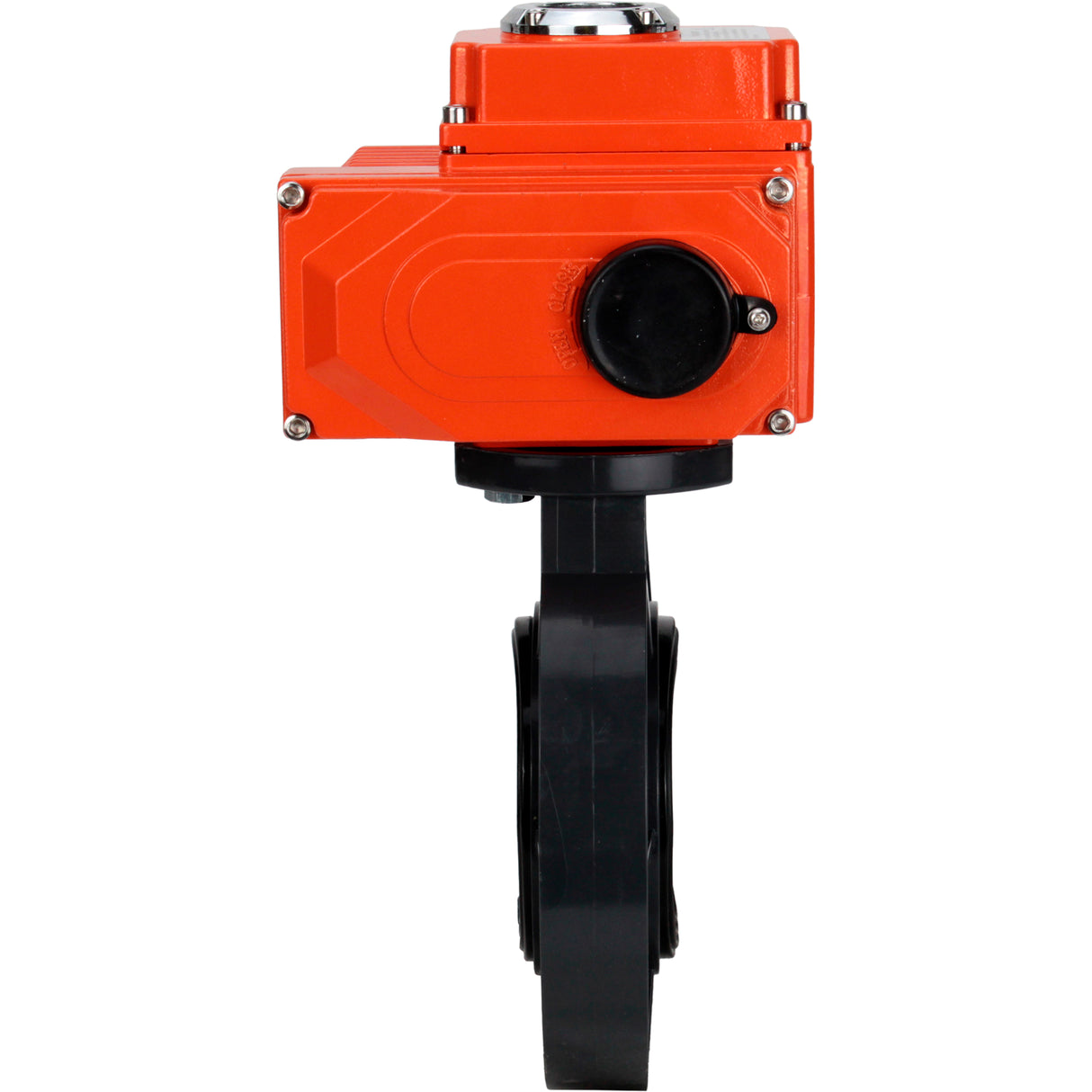 Butterfly valves Elephant WBV4242E-2W-Fb-ISO, body material - UPVC, disc material - UPVC, seal - EPDM, with quarter-turn actuator QT-N-EM-O1-380VAC-U1 380V HARK