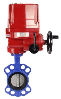 Water Butterfly Valve Elephant wcb-316l-viton-elephant-ex-110/220, body material - carbon steel WCB, disk material - stainless steel AISI 316L, seal - VITON, electric actuator operated