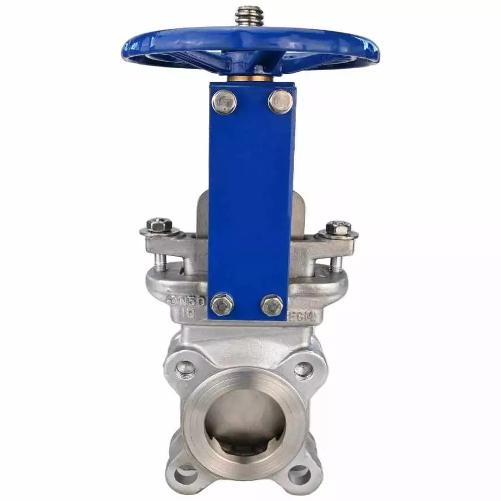 Knife gate valve Elephant GVKR3231E-1W-Fb-S, body material - stainless steel AISI 316, knife material - stainless steel AISI 304, seal - EPDM, handwheel