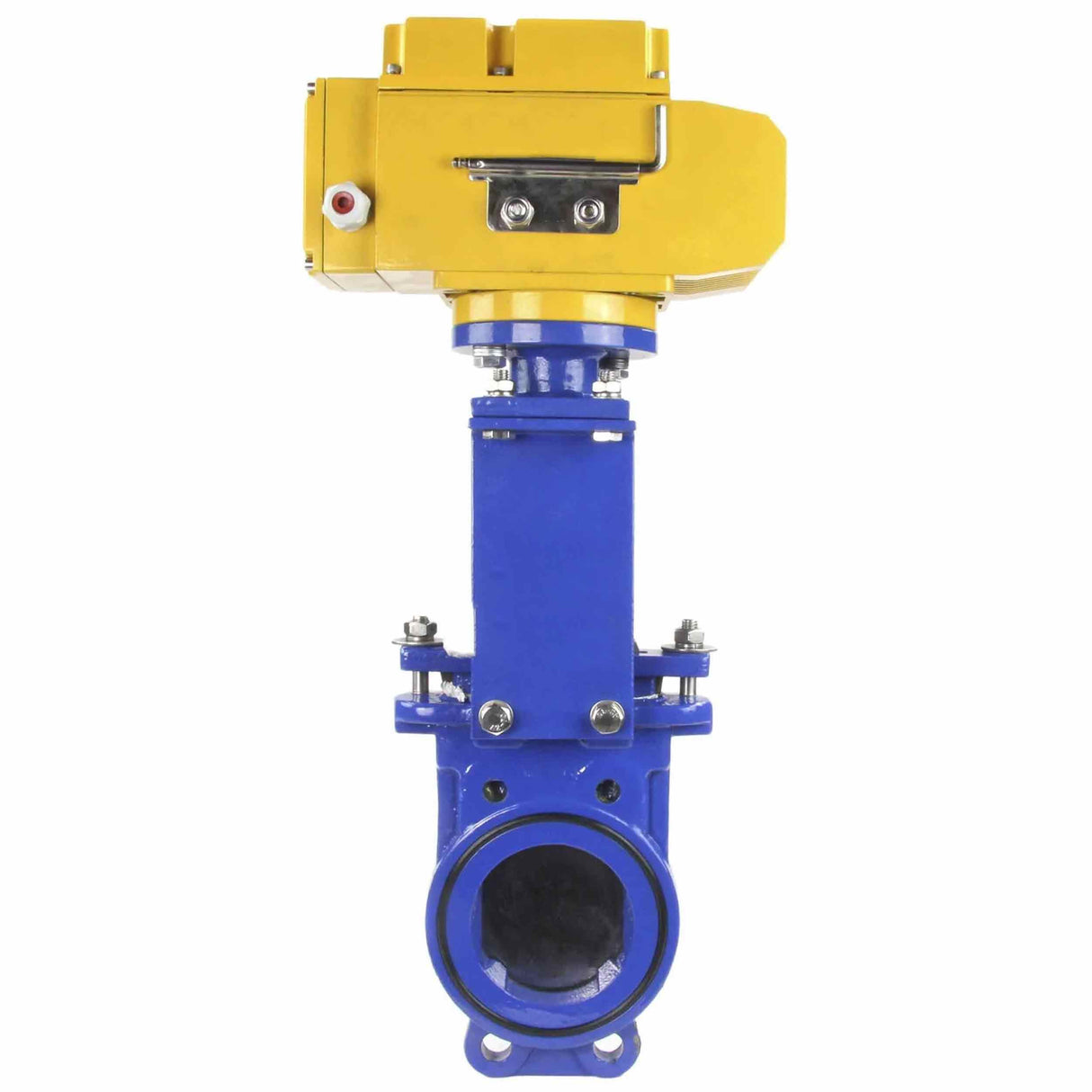 Knife Gate Valve Elephant GVKN1331N-2W-Fb-ISO Class 125 NBR Wafer type, Cast Iron, Bidirectional, with Elephant-MT-50 380V electric actuator