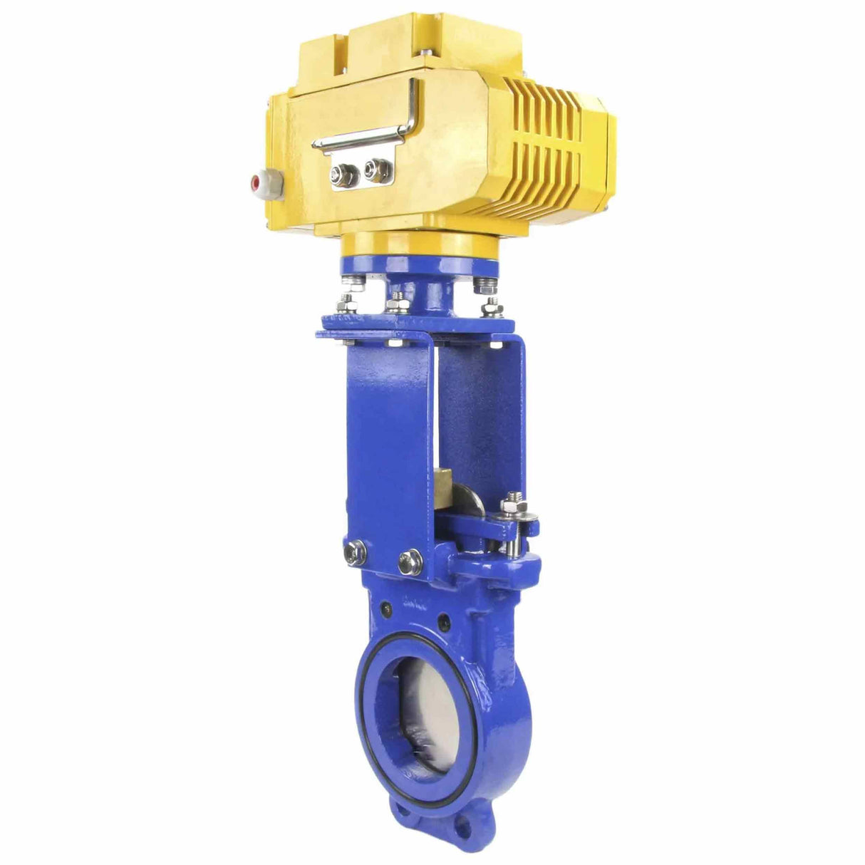 Knife Gate Valve Elephant GVKN1331N-2W-Fb-ISO Class 125 NBR Wafer type, Cast Iron, Bidirectional, with Elephant-MT-50 380V electric actuator