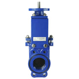 Knife gate valve Elephant GGG40-SS304-NBR-2W-ISO-16, body material - cast iron GGG40, knife material - stainless steel AISI 304, seal - NBR, stem only