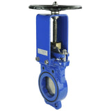 Knife gate valve Elephant GVKN1331N-2W-Fb-S body material - cast iron GGG40, knife material - stainless steel AISI 304, seal - NBR, handwheel operated