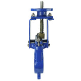 Knife gate valve Elephant GGG40-SS304-NBR-2W-ISO-16, body material - cast iron GGG40, knife material - stainless steel AISI 304, seal - NBR, stem only