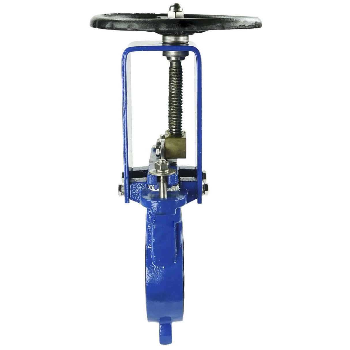 Knife gate valve Elephant GVKN1331N-2W-Fb-S body material - cast iron GGG40, knife material - stainless steel AISI 304, seal - NBR, handwheel operated
