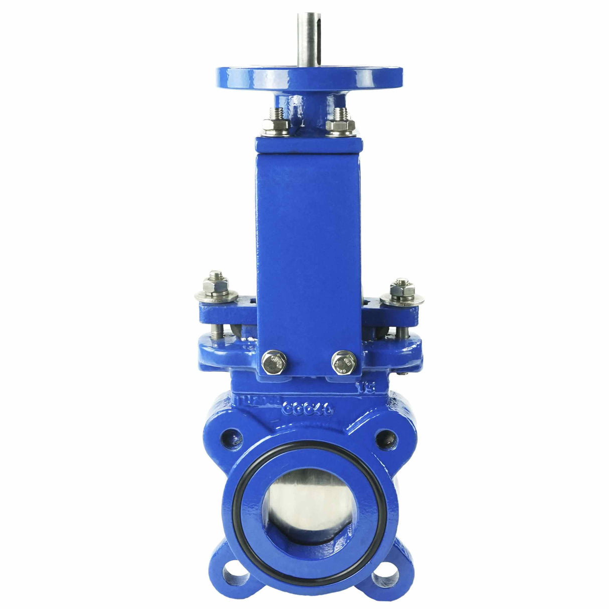 Knife gate valve Elephant GGG40-NBR, body material - cast iron GGG40, knife material - stainless steel AISI 304, seal - NBR