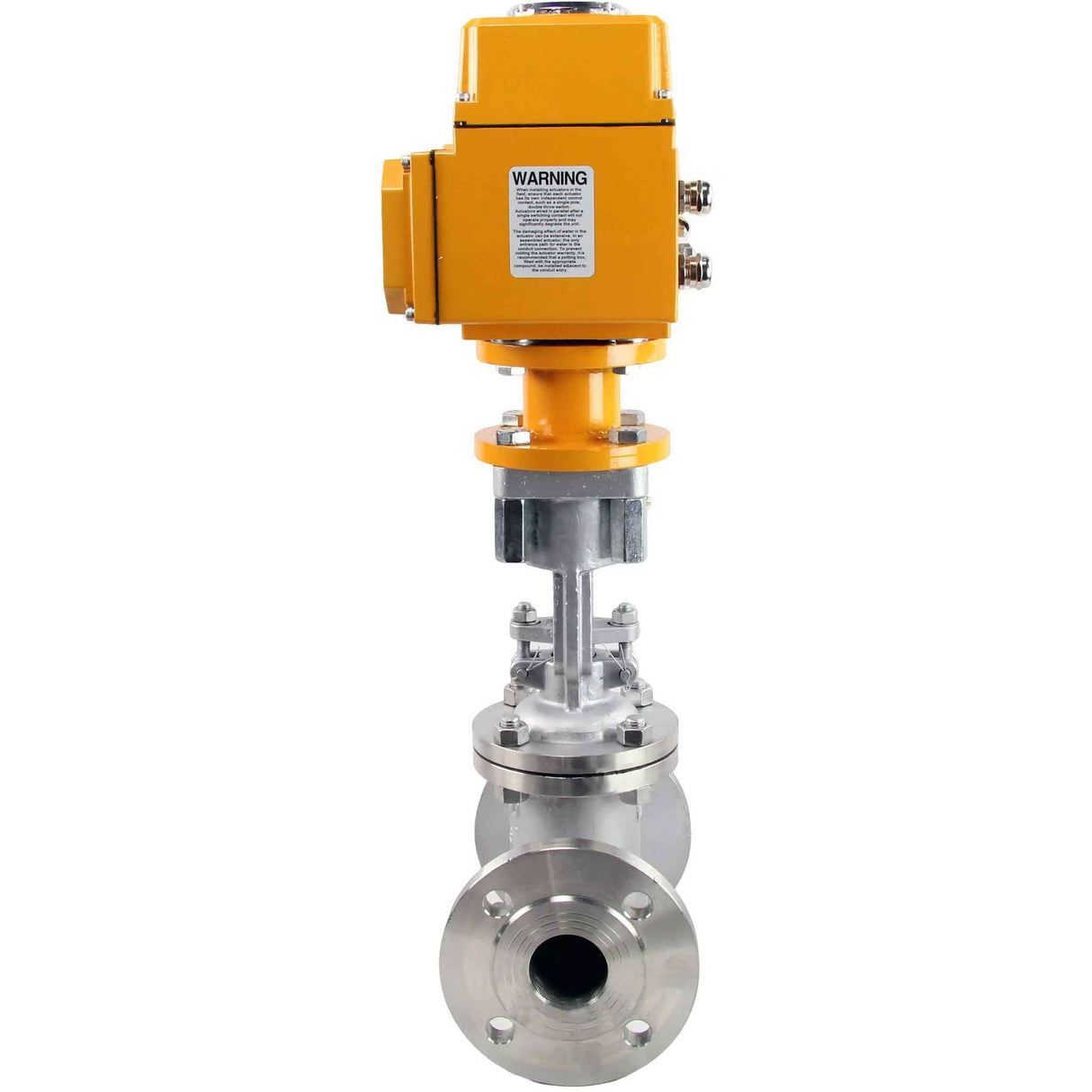 Wedge gate valve Elephant 30ss941ss PSI363 flange connection, body material – stainless steel 12KH18N9TL, seal material – metal/metal, electric actuator Elephant MT-110/220, 110/220V