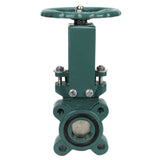 Knife Gate Valve Elephant GVKR1331M-1W-Fb-S PSI232, wafer type, body material - Cast iron GGG-40, seal - metal, with retractable spindle, handwheel operated