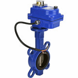 Water Butterfly Valve Elephant ggg50-316l-epdm-elephant-12, body material - cast iron GGG50, disk material - stainless steel AISI 316L, seal - EPDM, electric actuator operated