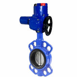Water Butterfly Valve Elephant WCB-316L-NBR body material - Carbon steel WCB, disk material - Stainless steel AISI 316L, seal - NBR with 1/4-turn electric actuator Elephant QT-W (M) EX 380V