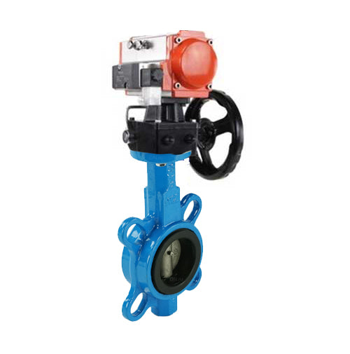 Water Butterfly Valve Elephant g50-g40-epdm-elephant-sa-4m310-24v-hdm-afc2000, body material - cast iron GGG50, disk material - cast iron GGG40, seal - EPDM, pneumatic actuator operated