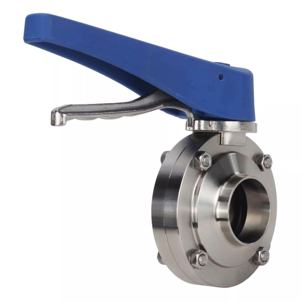 Water Butterfly Valve Elephant WBV3131E-2W-W-H, body material - stainless steel AISI 304, disk material - stainless steel AISI 304, seal - EPDM, handle