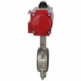 Water Butterfly Valve Elephant 316l-epdm-elephant-sa, body material - stainless steel AISI 316L, disk material - stainless steel AISI 316L, seal - EPDM, pneumatic actuator operated