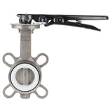 Water Butterfly Valve Elephant 316L-316L-PTFE 232PSI, body and disk material - stainless steel 316L, seal - PTFE, handwheel operated