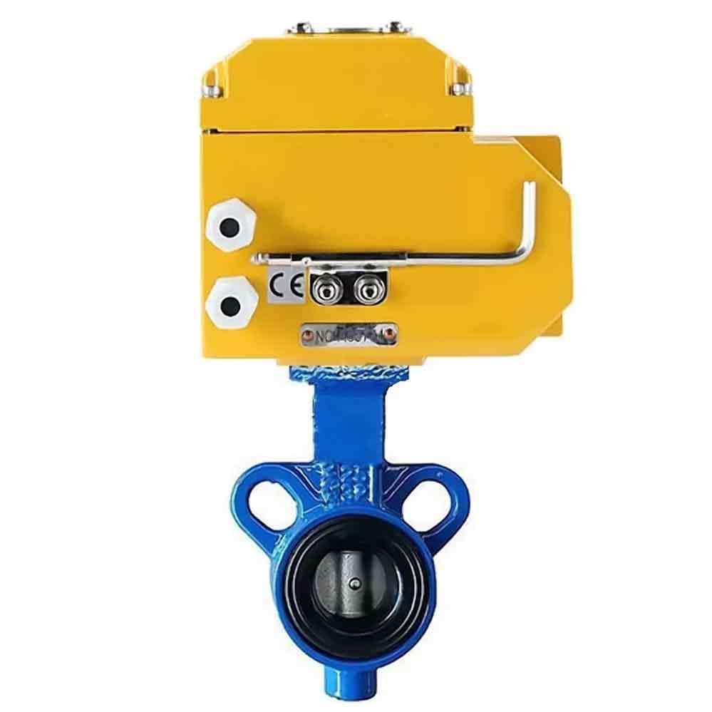 Water Butterfly Valve Elephant al-316l-epdm-elephant-380v, body material - aluminium alloy, disk material - stainless steel AISI 316L, seal - EPDM, electric actuator operated