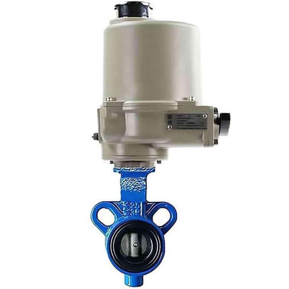 Water butterfly valve Elephant AL-316L-EPDM body material - aluminium alloy, disk material - stainless steel 316L, seal - EPDM with electric actuator GZ-OF 24V