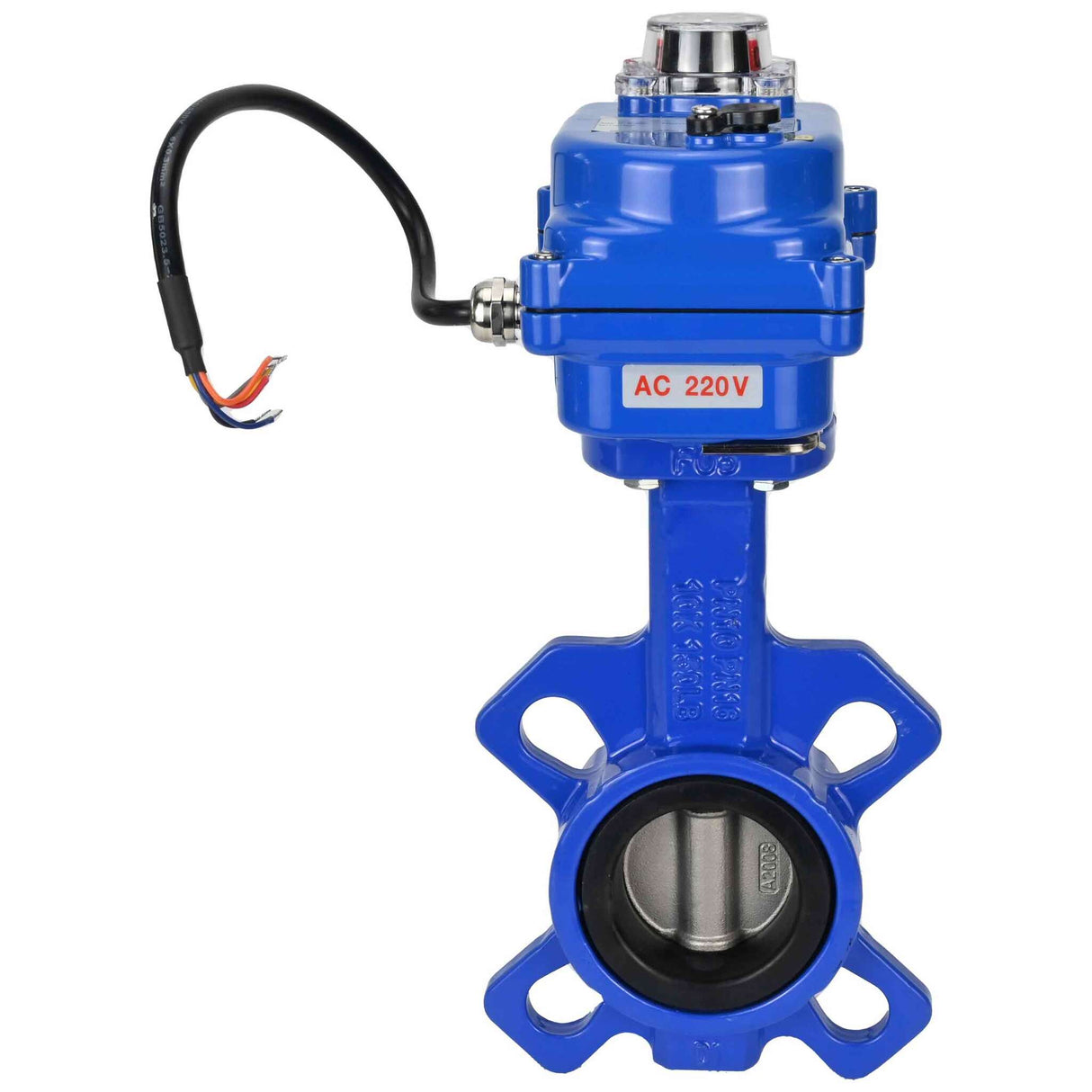 Water Butterfly Valve Elephant WBV1332N-2W-Fb-H body material - Cast iron GGG50, disk material - Stainless steel 316L, seal - NBR with electric actuator Elephant 220V