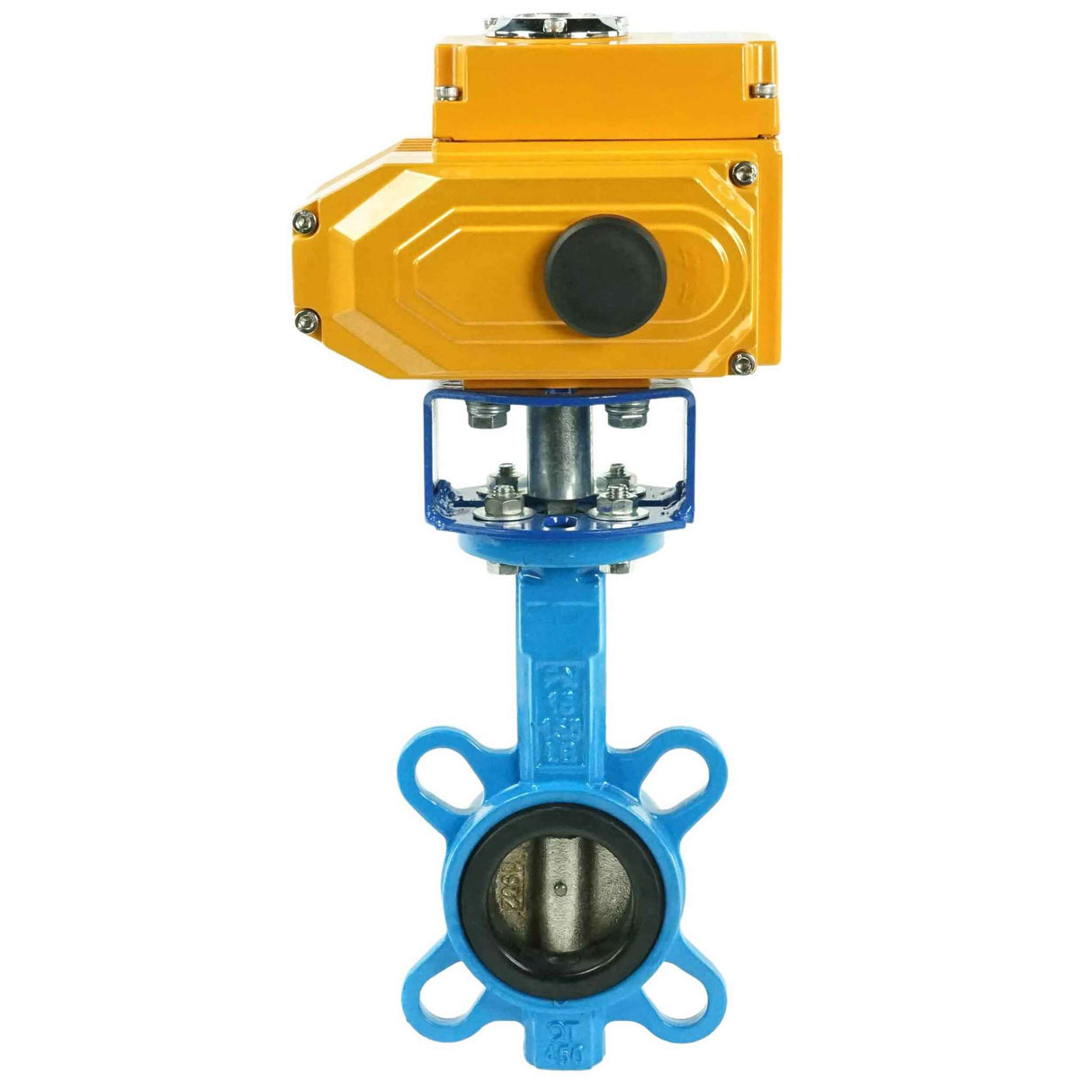 Water butterfly valve Elephant GGG50-GGG40 body material - cast iron GGG50, disk material - cast iron GGG40, seal - EPDM with electric actuator Elephant 220V (4-20mA)