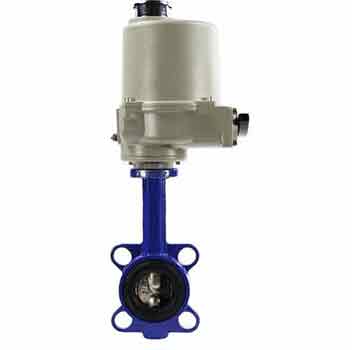 Water butterfly valve Elephant 316L-316L-EPDM body material - stainless steel aisi 316l, disk material - stainless steel AISI 316L, seal - EPDM with explosion-proof electric actuator GZ-OFV 220V