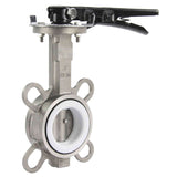 Water Butterfly Valve Elephant 316L-316L-PTFE 232PSI, body and disk material - stainless steel 316L, seal - PTFE, handwheel operated