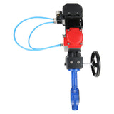 Water Butterfly Valve Elephant ggg50-316l-epdm-elephant-da-hdm-yt1000rsi, body material - cast iron GGG50, disk material - stainless steel AISI 316L, seal - EPDM, pneumatic actuator operated