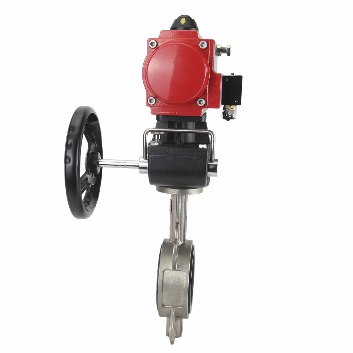 Water Butterfly Valve Elephant 316l-viton-da-4m310-24v-hdm, body material - stainless steel AISI 316L, disk material - stainless steel AISI 316L, seal - VITON, pneumatic actuator operated
