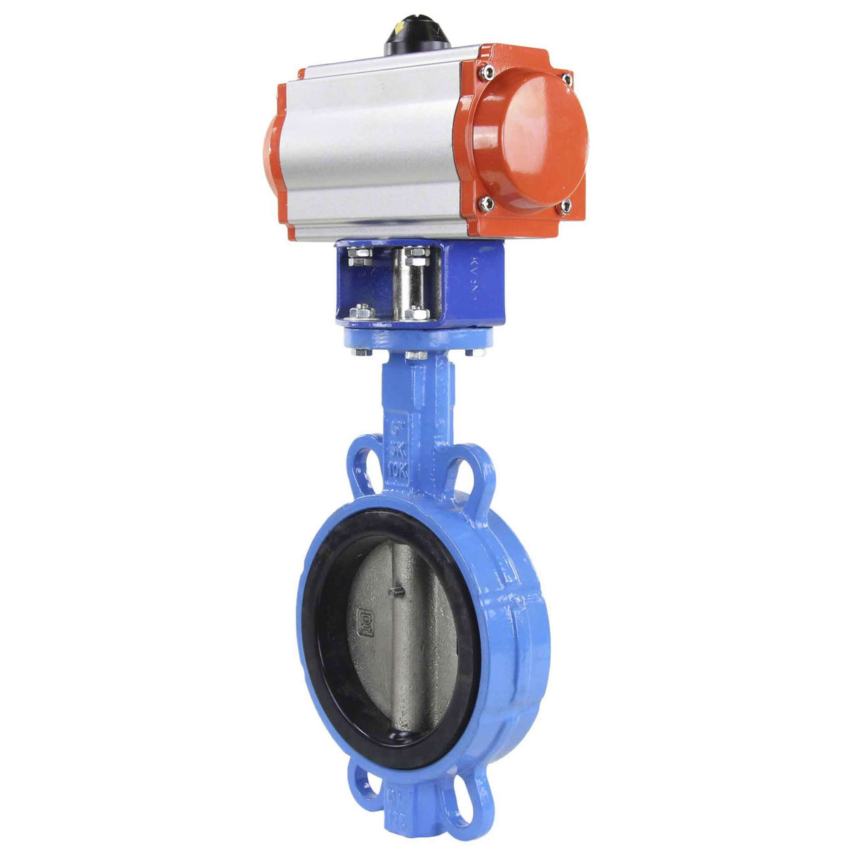 Water Butterfly Valve Elephant st-316l-epdm-elephant-sa, body material - carbon steel WCB, disk material - stainless steel AISI 316L, seal - EPDM, pneumatic actuator operated