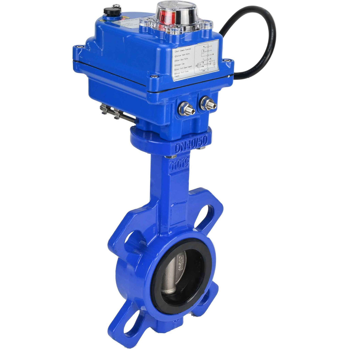 Water Butterfly Valve Elephant WBV1332N-2W-Fb-H body material - Cast iron GGG50, disk material - Stainless steel 316L, seal - NBR with electric actuator Elephant 12V