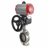 Water Butterfly Valve Elephant 316l-viton-da-4m310-24v-hdm, body material - stainless steel AISI 316L, disk material - stainless steel AISI 316L, seal - VITON, pneumatic actuator operated