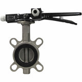 Water butterfly valve Elephant 316L-316L-EPDM body material - stainless steel AISI 316L, disk material - stainless steel AISI 316L, seal - EPDM with handle, with two limit switches LS-103 250V and a bracket for mounting limit switches