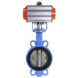 Water Butterfly Valve Elephant st-316l-epdm-elephant-sa, body material - carbon steel WCB, disk material - stainless steel AISI 316L, seal - EPDM, pneumatic actuator operated