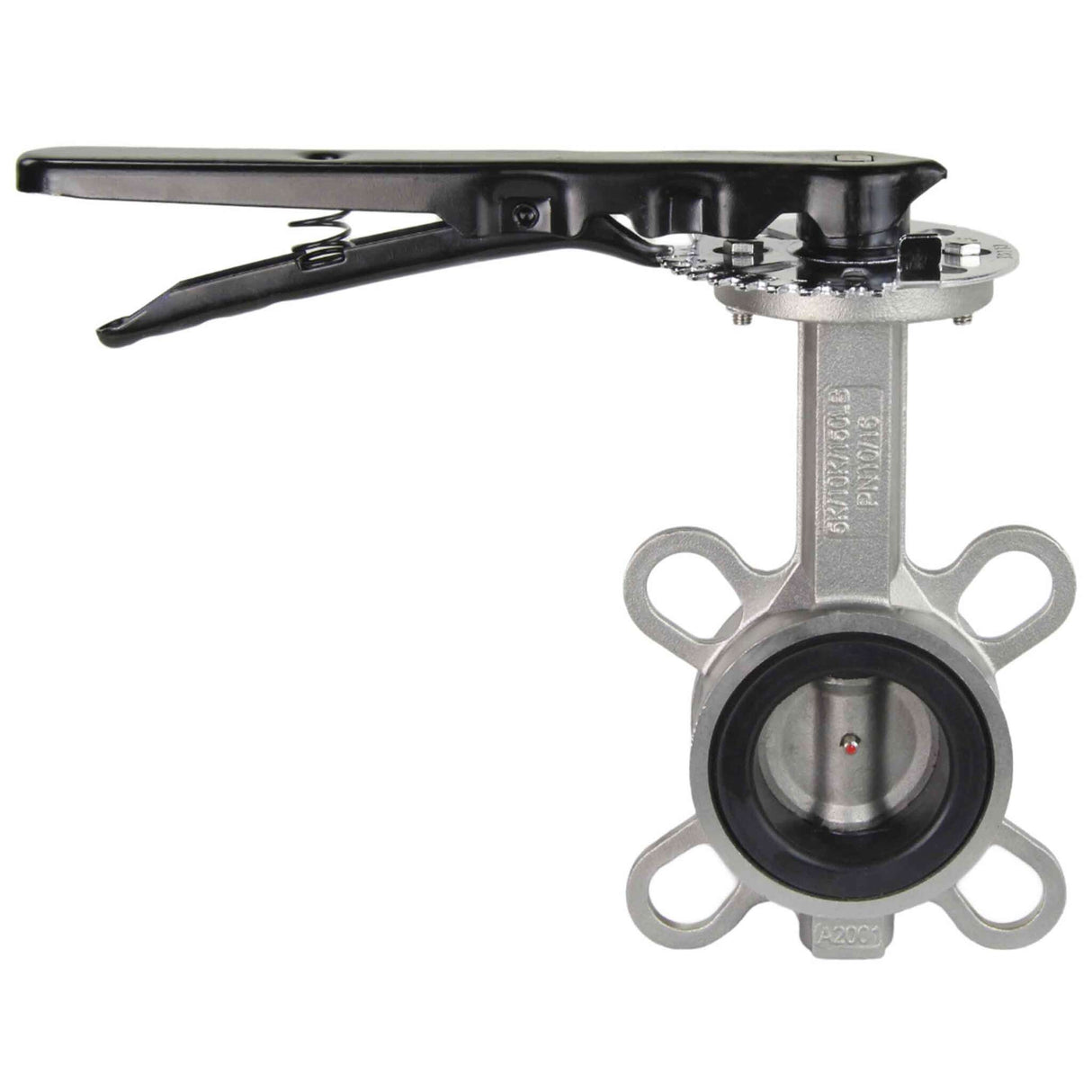 Water Butterfly Valve Elephant 316L-316L-NBR 232PSI, body and disk material - stainless steel 316L, seal - NBR, handwheel operated