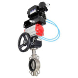 Water Butterfly Valve Elephant 316l-viton-da-hdm-yt1000rsn, body material - stainless steel AISI 316L, disk material - stainless steel AISI 316L, seal - VITON, pneumatic actuator operated